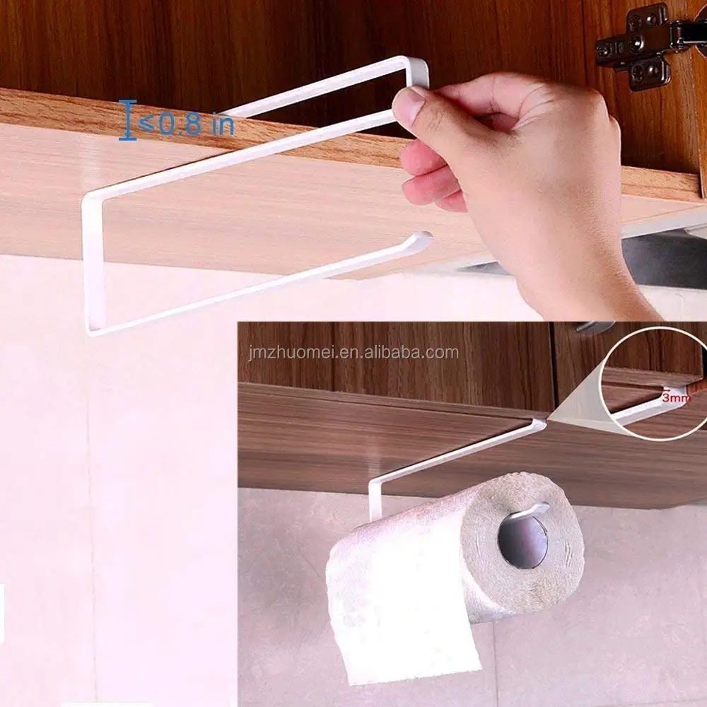 
Paper Towel Holder, Hanging Cabinet Organizer Shelf, Kitchen Storage Accessories 
