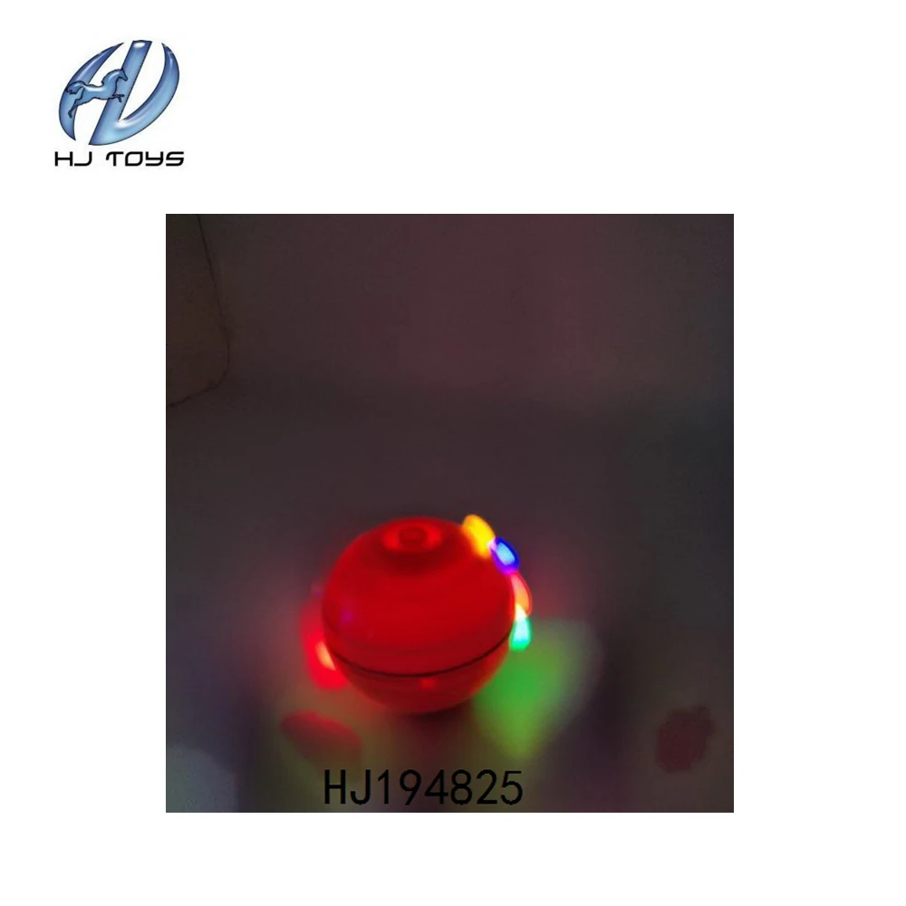 Hot sale plastic spinning top gyro toy with light music