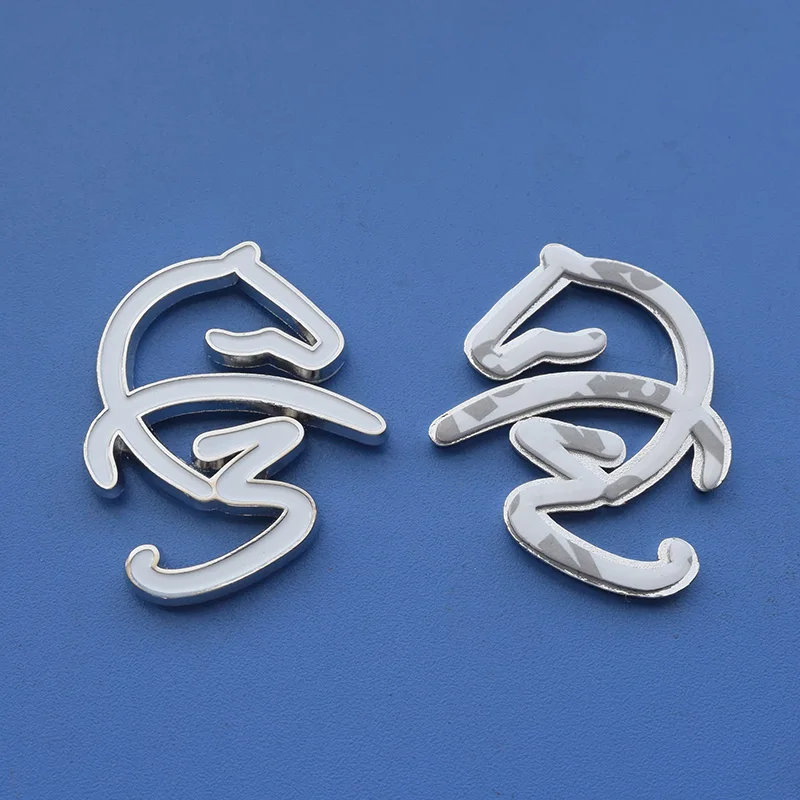 
new products different color blue & white F3 badge/car badge with glue for uae new year souvenir 