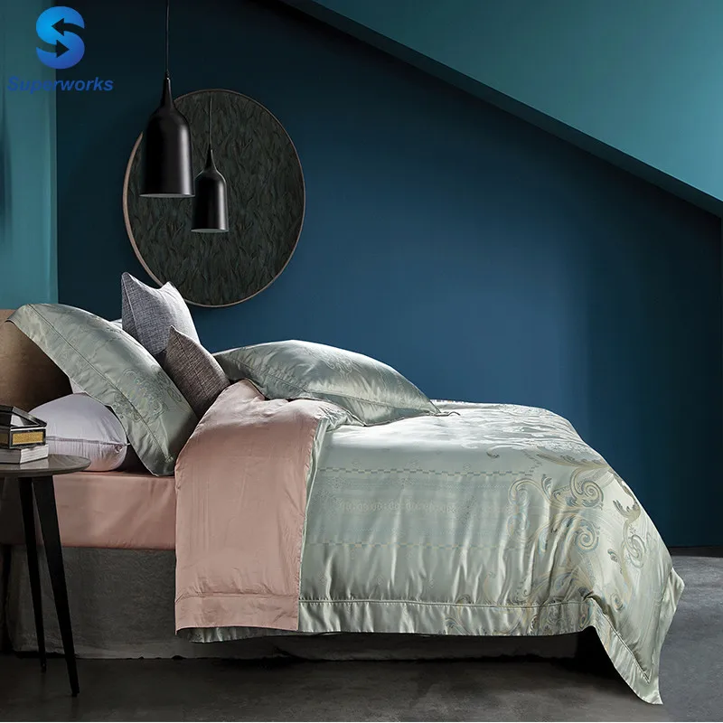 
wholesale Factory Sales Yarn Dyed bedding duvet cover bed sheets set 