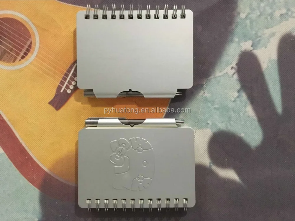 mini pocket size small metal memo book/address book