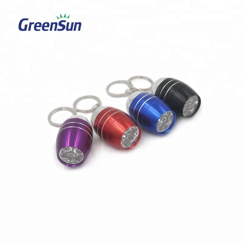 Outdoor waterproof aluminum alloy Mini LED Flashlight Carabiner Clip Keychain Portable Sports Torch