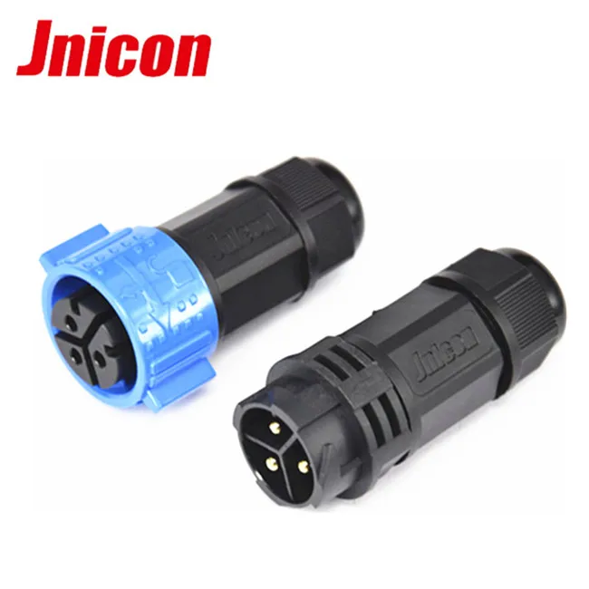 Jnicon M25 3 pin power 9 pin signal waterproof Connector plugs and sockets
