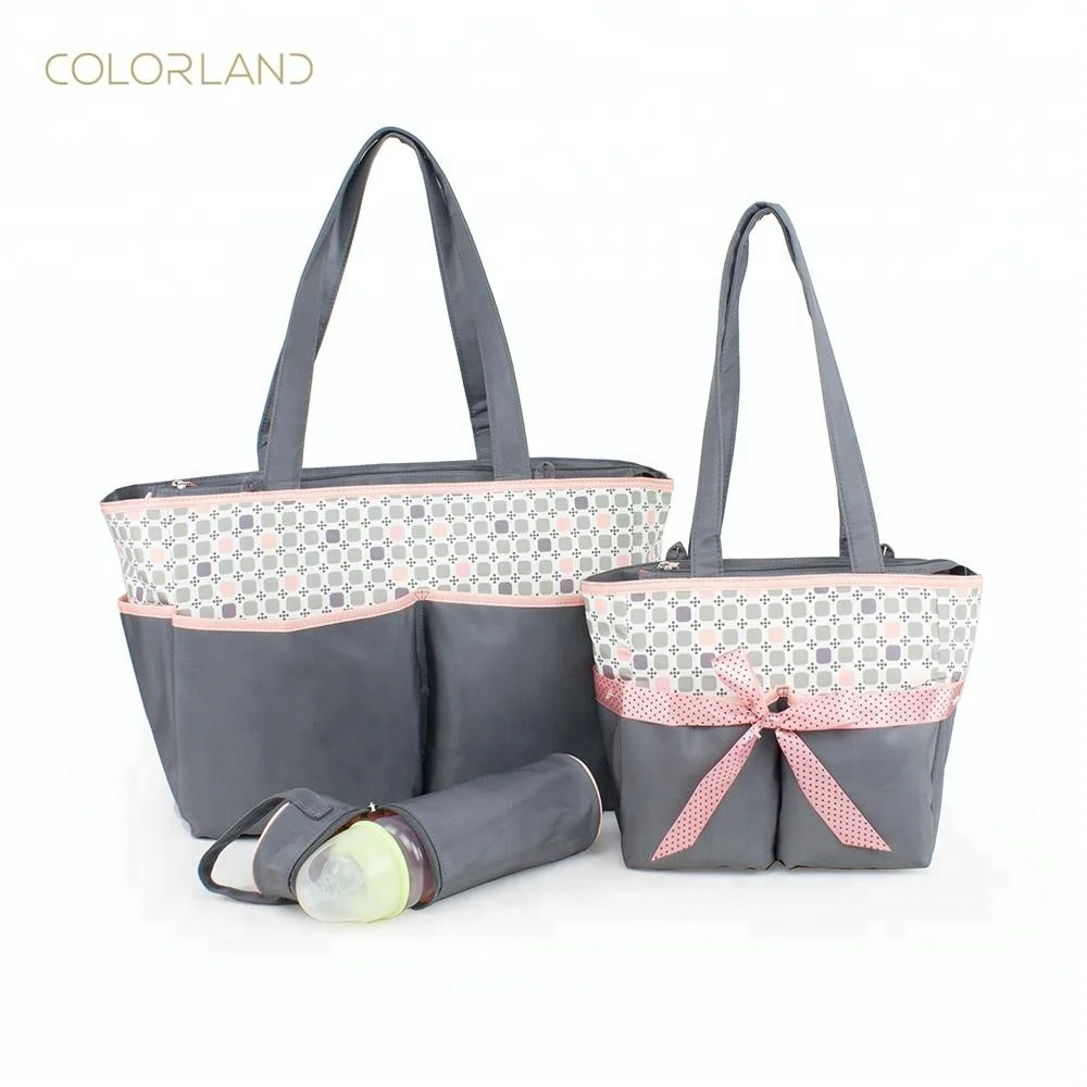 Colorland Fashion Women Traveling Bag Baby Diaper Nappy Mummy Tote Bag Set