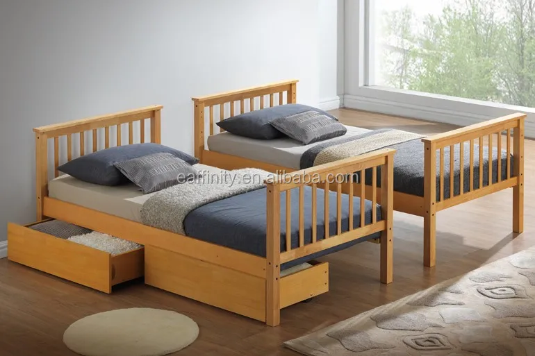 
kids bunk wooden bed 