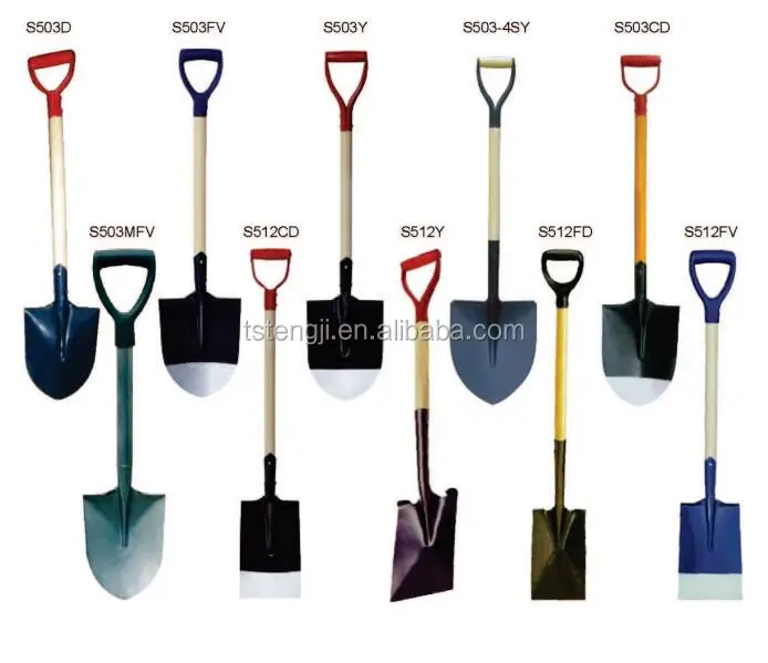 2018 hot! tangshan manufacturer and user garden shovels handle shovels