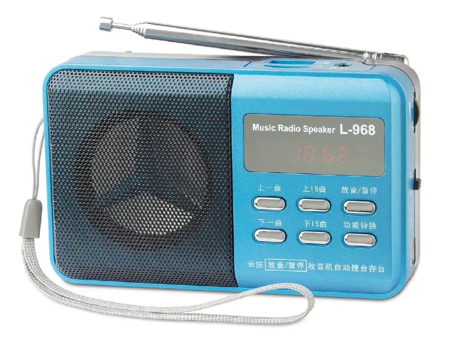 
Портативный мини-автоматическое сканирование fm радио L-968 с пультом дистанционного управления usb флеш-накопитель и sd-карта 