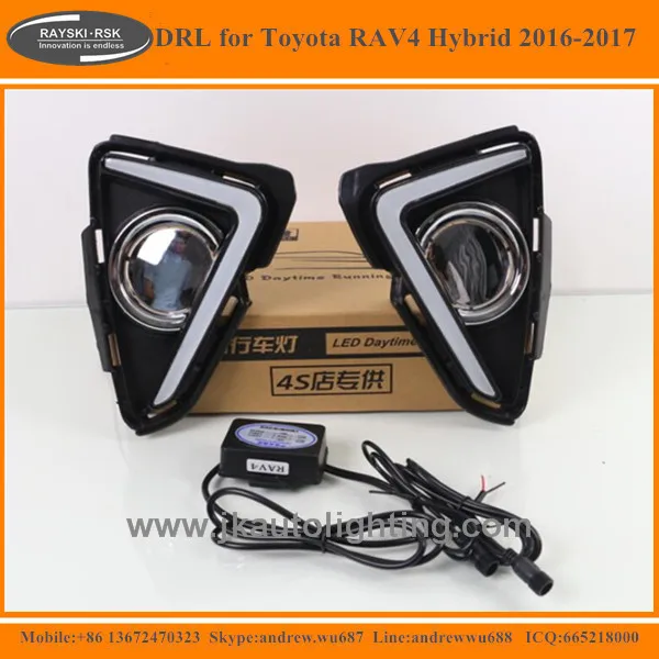 Новое поступление, высококачественные светодиодные дневные ходовые огни для Toyota RAV4, гибридные светодиодные дневные ходовые огни для Toyota RAV4 Hybrid 2017