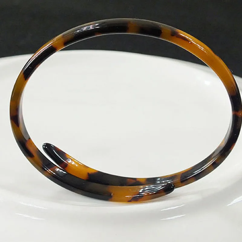 Новый дизайн, Леопардовый Браслет из ацетата, браслет из ацетата целлюлозы для женщин