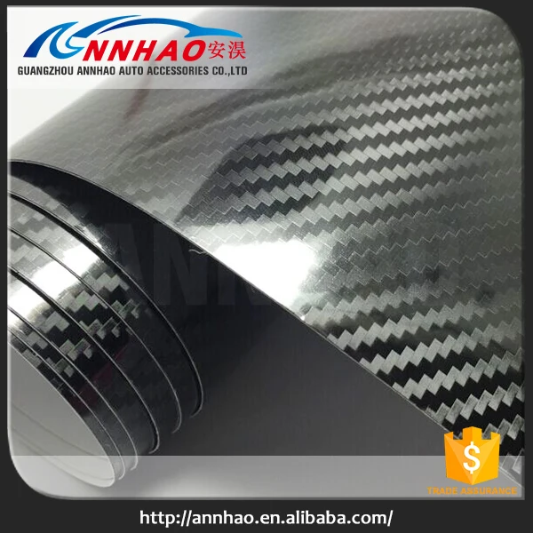 1.52*20 м 3D и 4D Текстура Автомобиль Wrap 5D Углеродного Волокна
