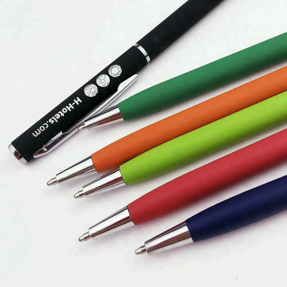 
2018 rubber aluminum ball point spy pen with customer logo for gifts 
