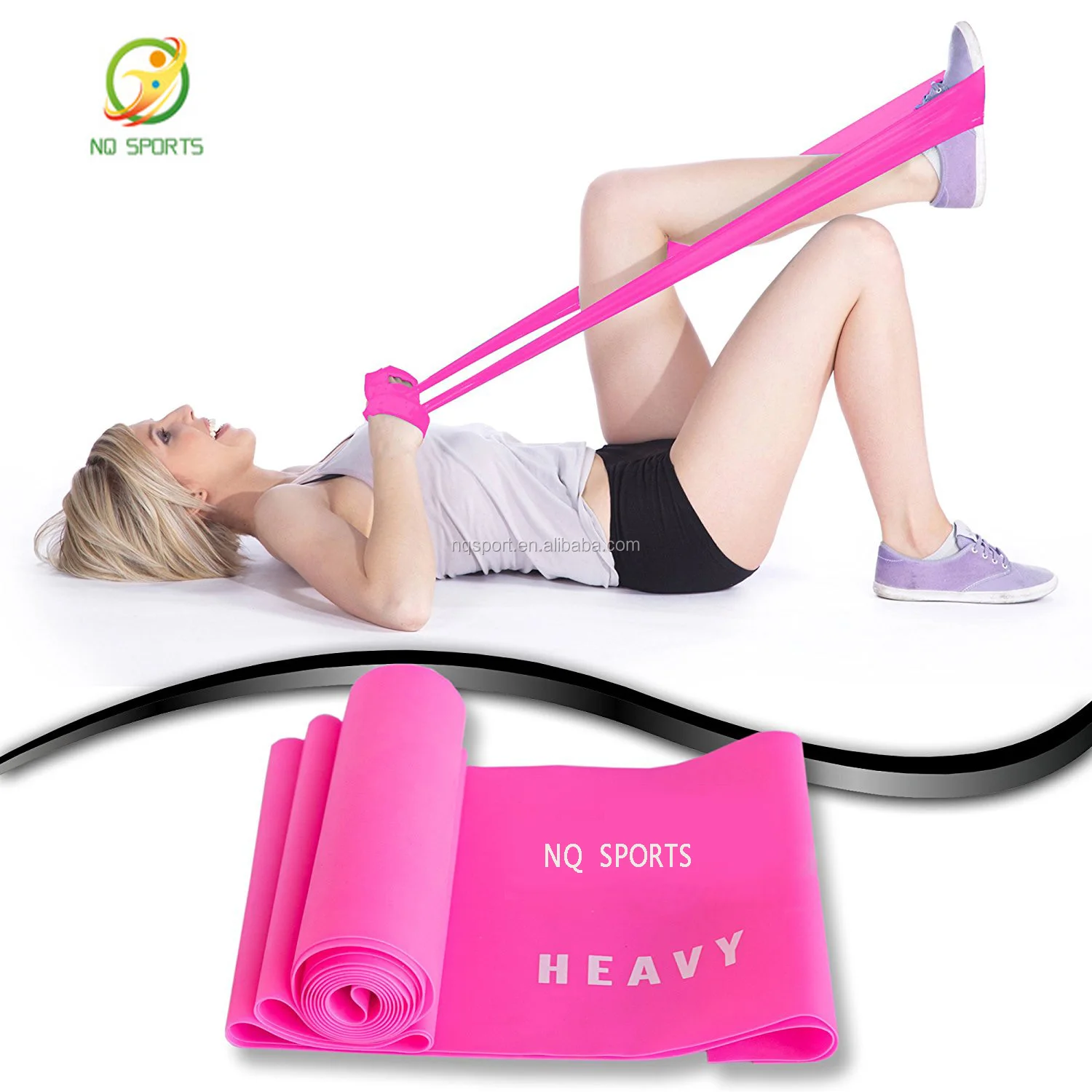 Новинка, Пилатес, Йога, индивидуальный принт логотипа, тренировочная ткань, фитнес-петля, эластичные фитнес-Эспандеры