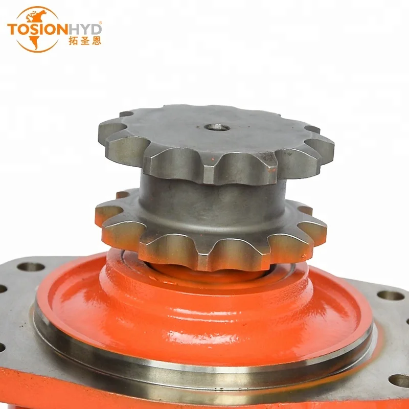 TOSION Brand moteur Poclain hidrolik MS35 MS 35 Radial Piston Hydraulic Hydraul Wheel Motor For Sale With Brake