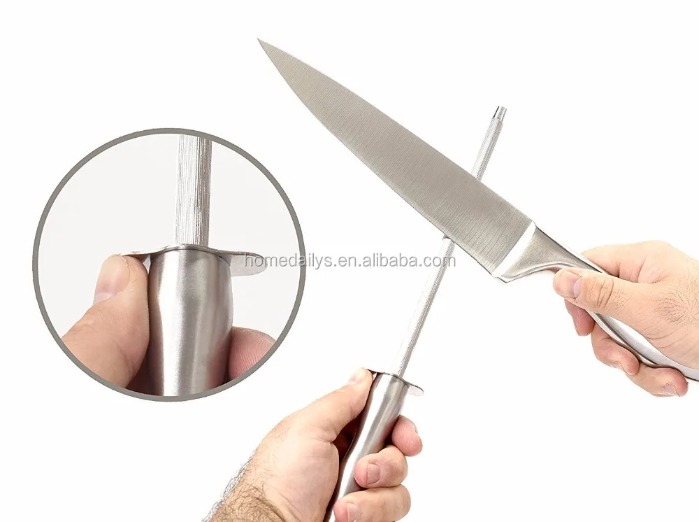 Knife Set 14 Piece Kitchen Knives Chef Bread Carving Utility Paring Steak Knife Scissors Sharpener and Acrylic Stand Block