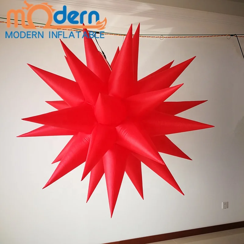 Decorative lighting star inflatables Christmas ceiling decorations star for sale