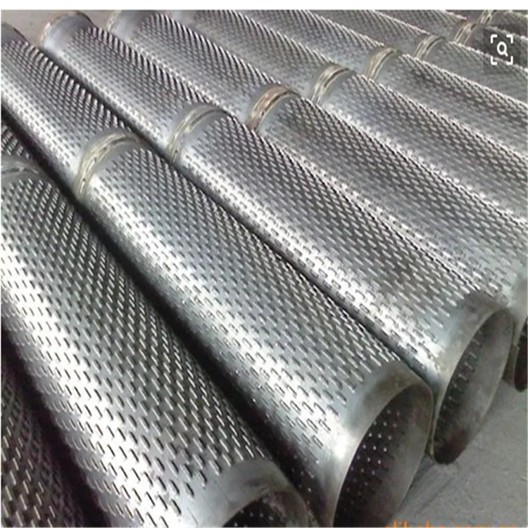 API  J55 Pipe With Round Hole Zinc Plated of Perforated Pipe Tube Price Per Ton