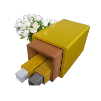 FRP fiberglass rectangular tube plastic pultrusion profiles
