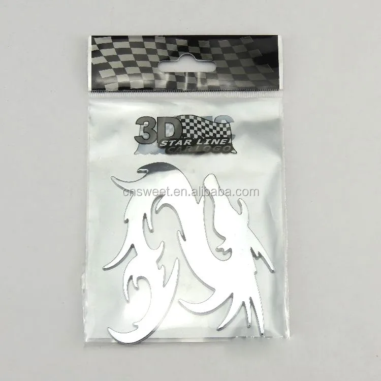 
Car decoration letters plastic chrome badge adhesive tapes car stickers 