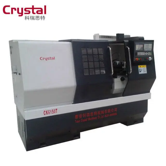 Heavy Duty High Precision Flat Bed Horizontal 6150 CNC Lathe With CE