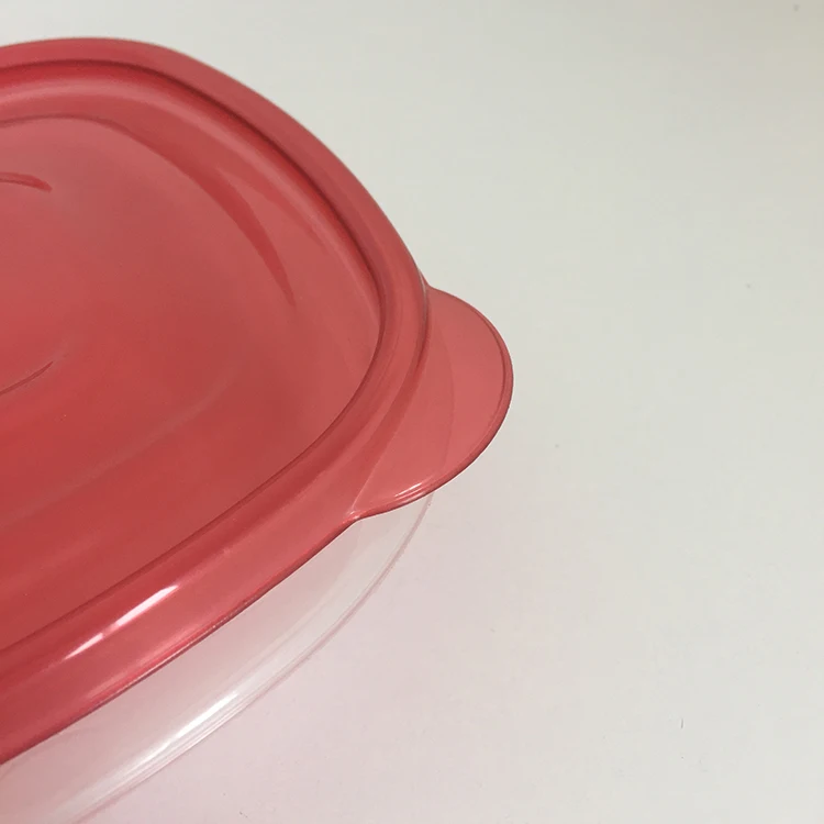 
China Factory Useful Round Shaped Plastic Food Container For Take Away 