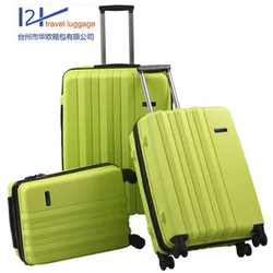 PP material blue sky travel luggage with wheels 360 removeable