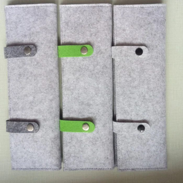 custom OEM different color printed logo felt watch case /felt watch pouch/felt wlatch roll