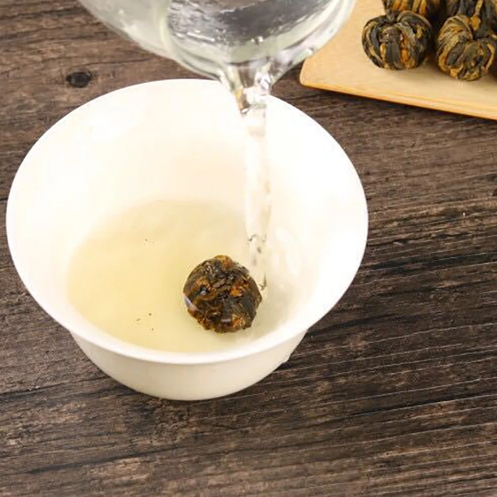 
High Quality OEM Ceylon Dianhong Black Tea Yunnan Blooming Black Tea Ball 