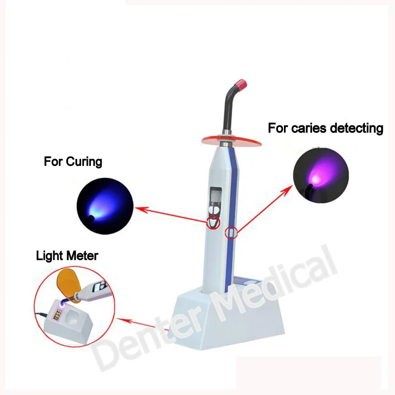 D240 (2 colors) multi-function dental led curing light with light meter
