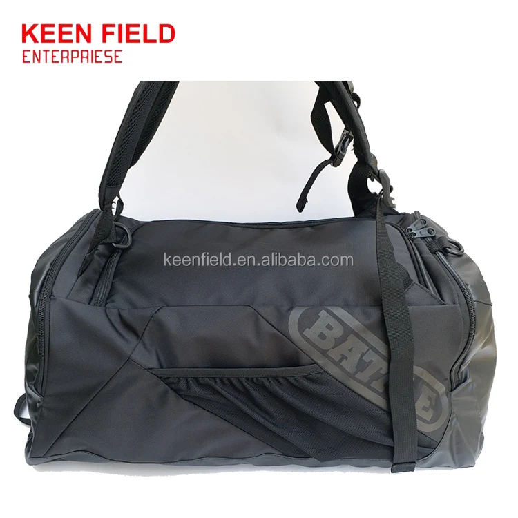 Eco-Friendly Materials Men Sports Bag With Shoes Compartment 3 Ways Carry