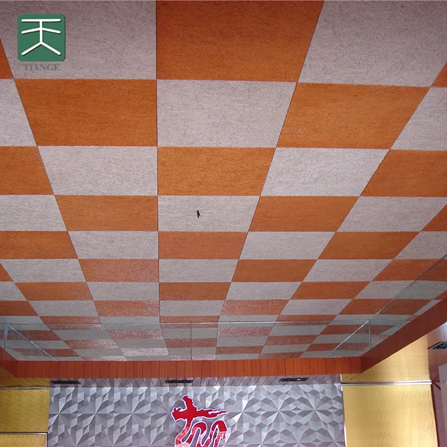 TianGe 20mm Thickness Straw Acoustic Panels Wood Wool Insulation Board Acoustic Panels For Ceilings