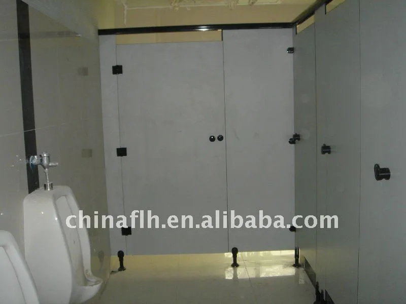 Popular White color waterproof hpl toilet cubicle