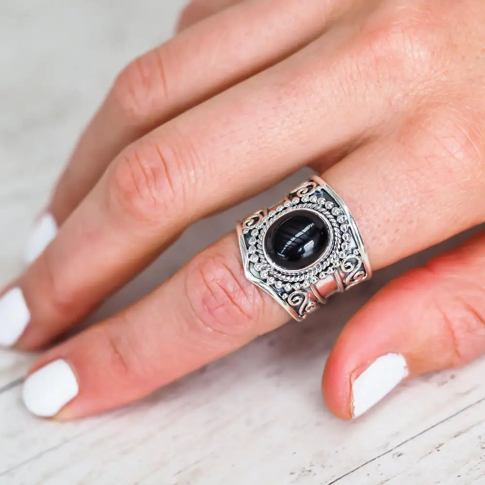 R556 moonstone rings black agate rings turquoise engagement rings