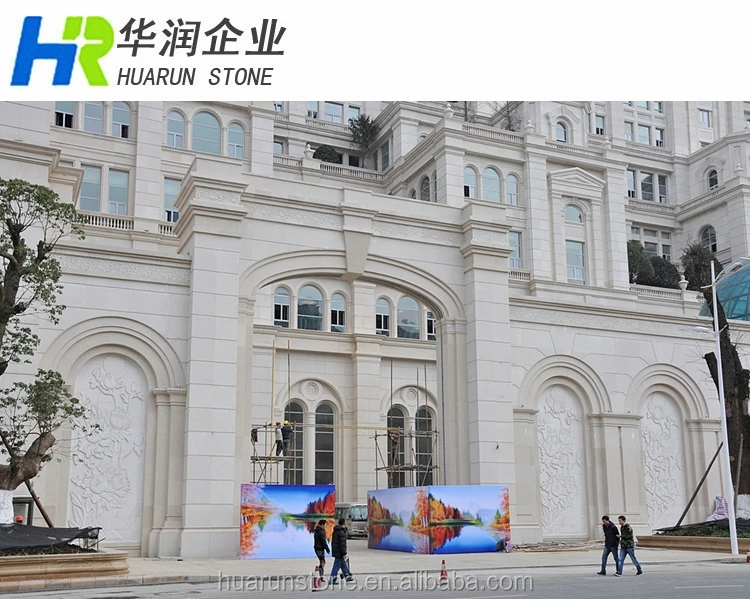 
Gascogne Beige Limestone Villa Projects Exterior Wall Cladding 