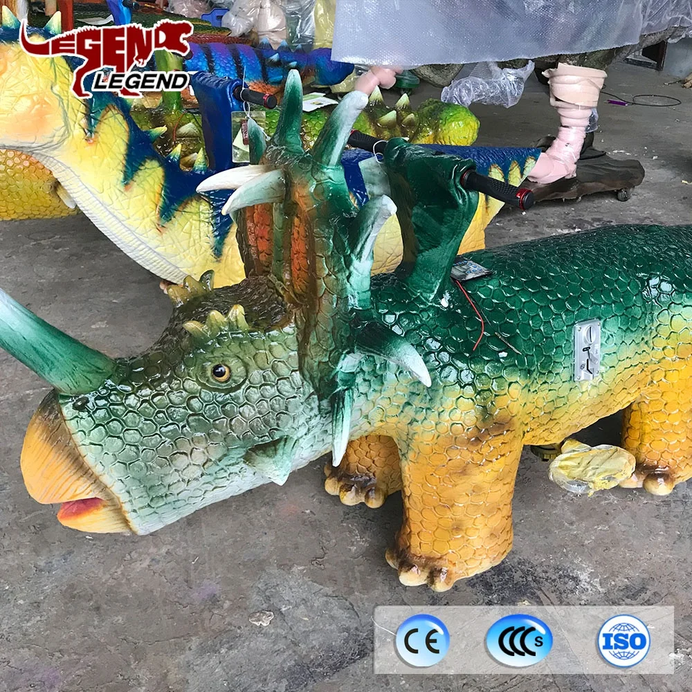 
Shopping mall equipment decoration animatronic dinosaur ride for sale 