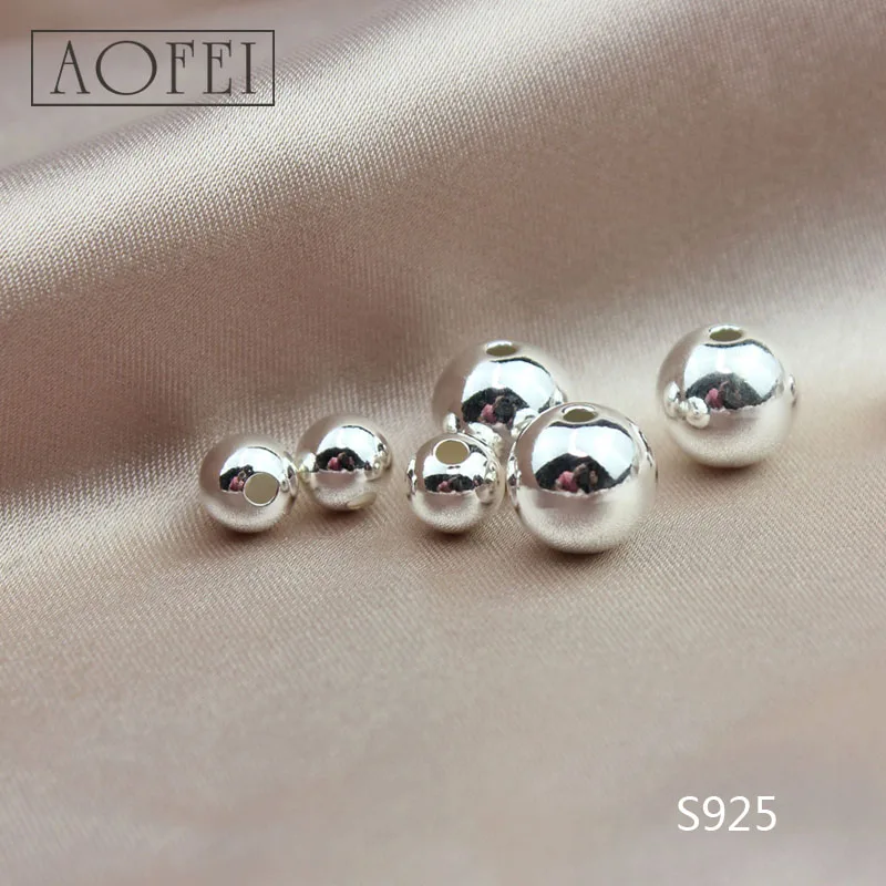 Фабрика горячих продаж аксессуары кулон 8 мм стерлингового серебра 925 бусины женские украшения DIY производство