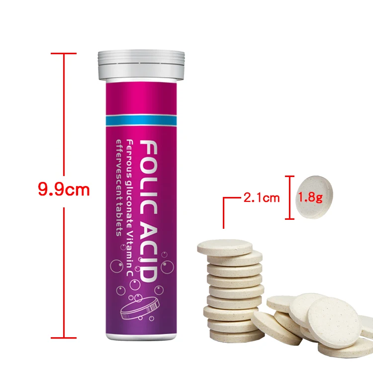 Folic Acid Effervescent Tablet Prenatal Vitamin Supplement for Pregnant and Lactating Women