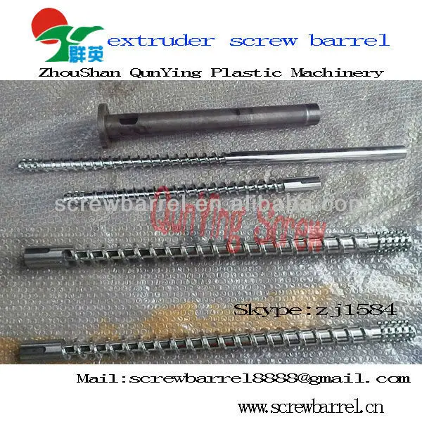 PE Recycling Extruder Single Screw Barrel With Gas Venting Extrusion