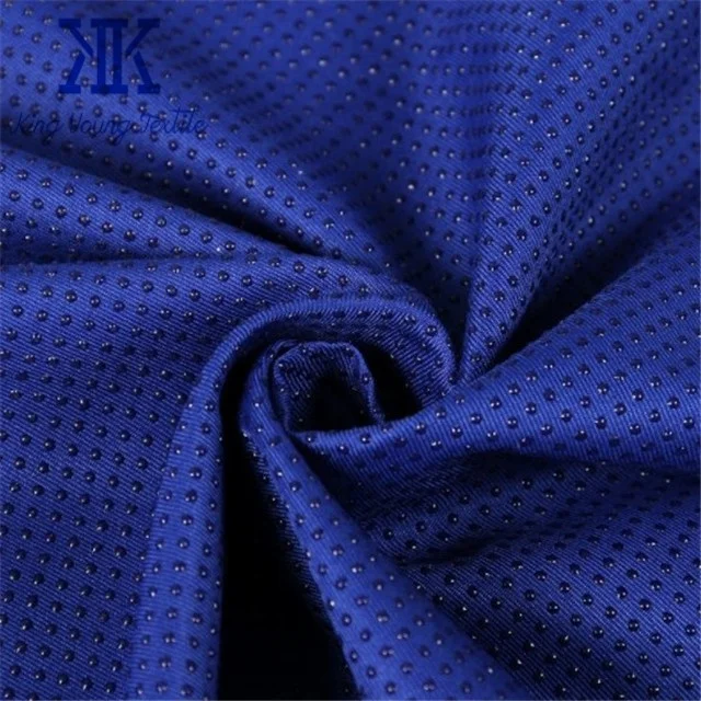 pvc with dot polyester anti-slip fabric for slippers / pvc dotted non slip slipper sole fabric