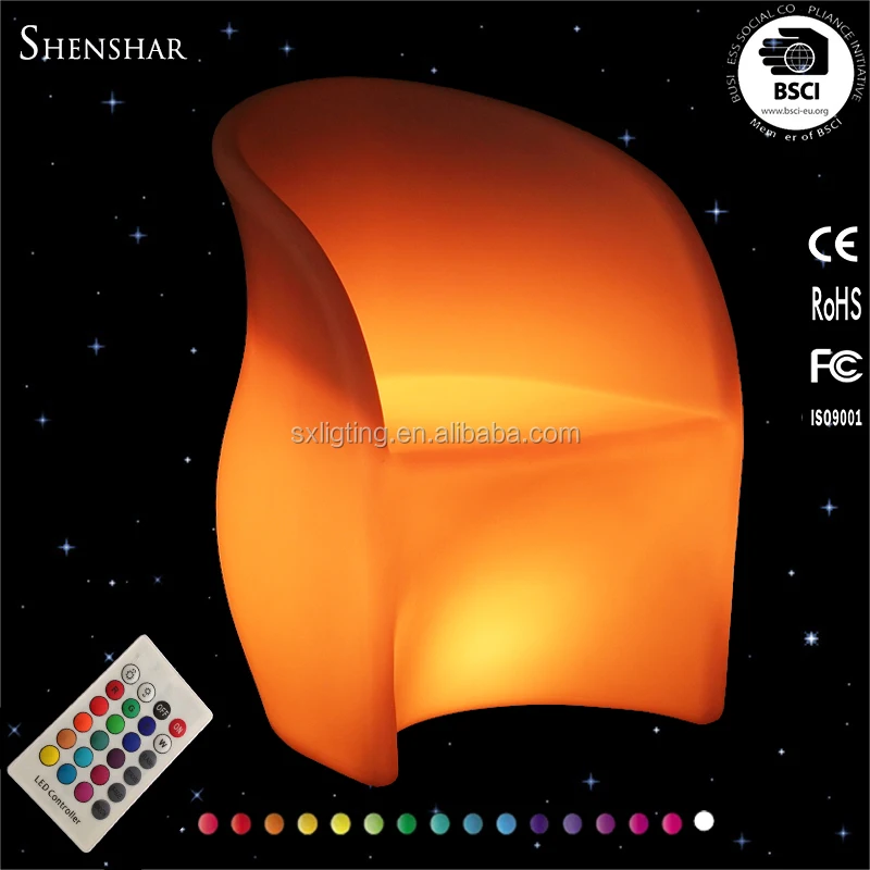 LED Lighted table and chair