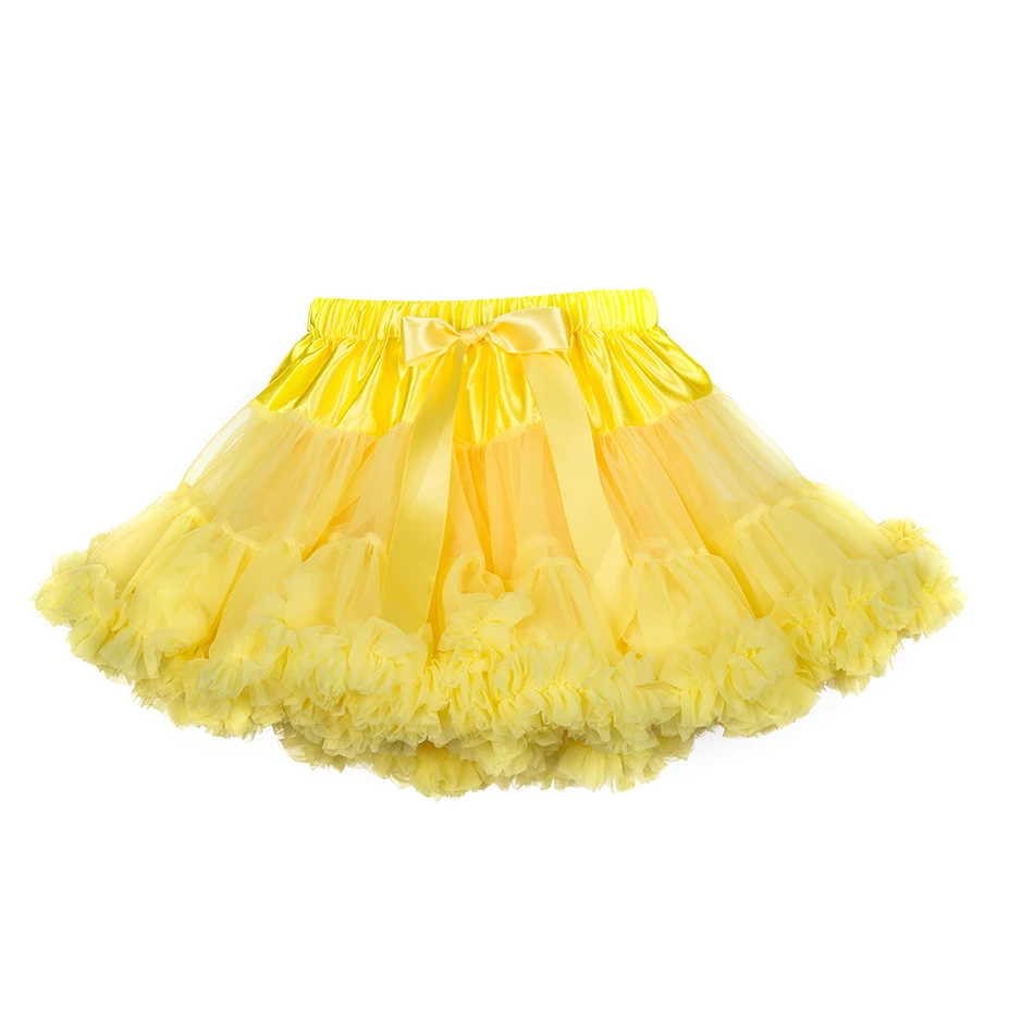 
2019 High Quality Wholesale Tulle Fluffy Tutu Mini Skirt Baby Girl pettiskirt 