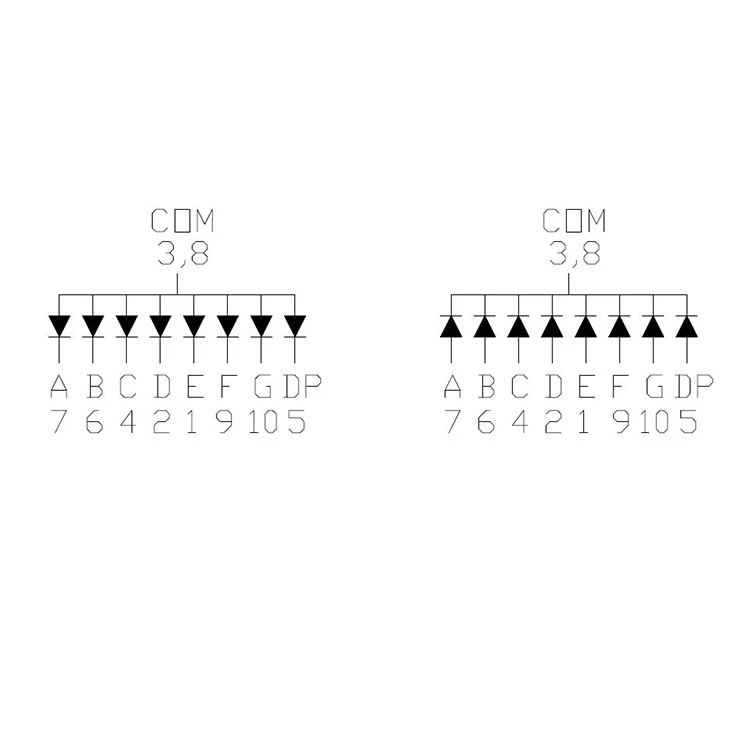 
1 digit 0.56 inch digital tube 7 segment display 