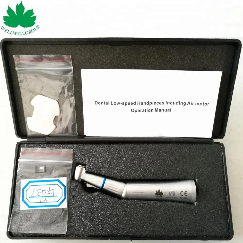 LIC-02 1:1 LED Push Button Low Speed Contra Angle Handpiece