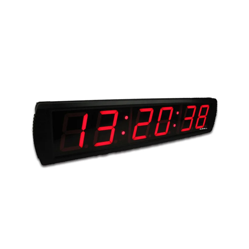 Ganxin 4 Inch Red Color Digital Garage Interval Timer Switch Digital LED Wall Clock with Remote Control