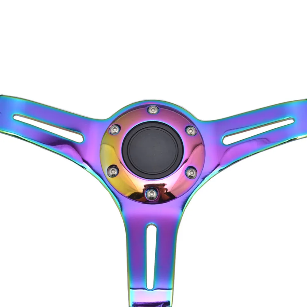 14 Inch Alloy Steering Wheels Car Steering Wheel With Horn Button for Racing Car Interior Accessories Sport Steering Wheels