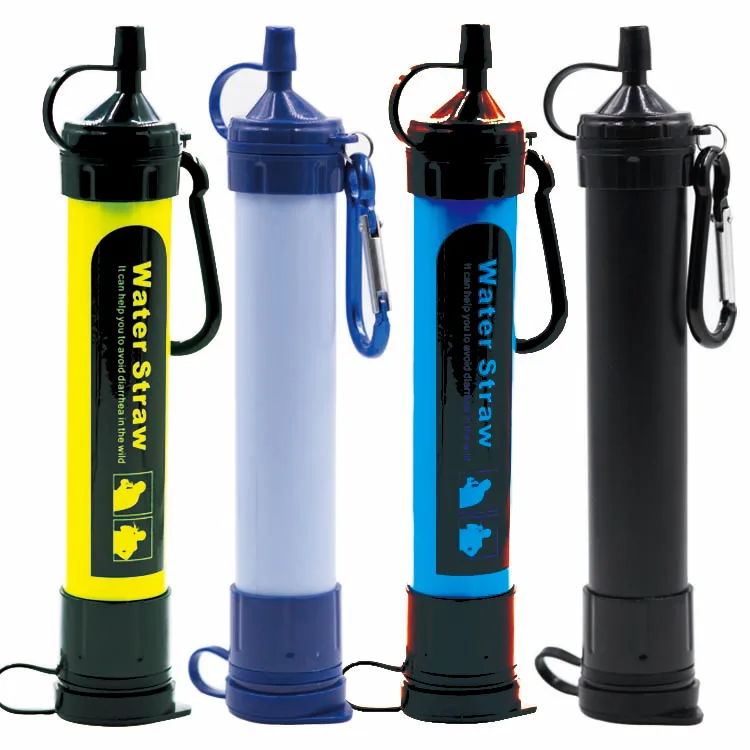 Personal Water Filter Straw Portable Emergency Filtration Purifier for Camping Hiking Travel Survival Backpacking Gear