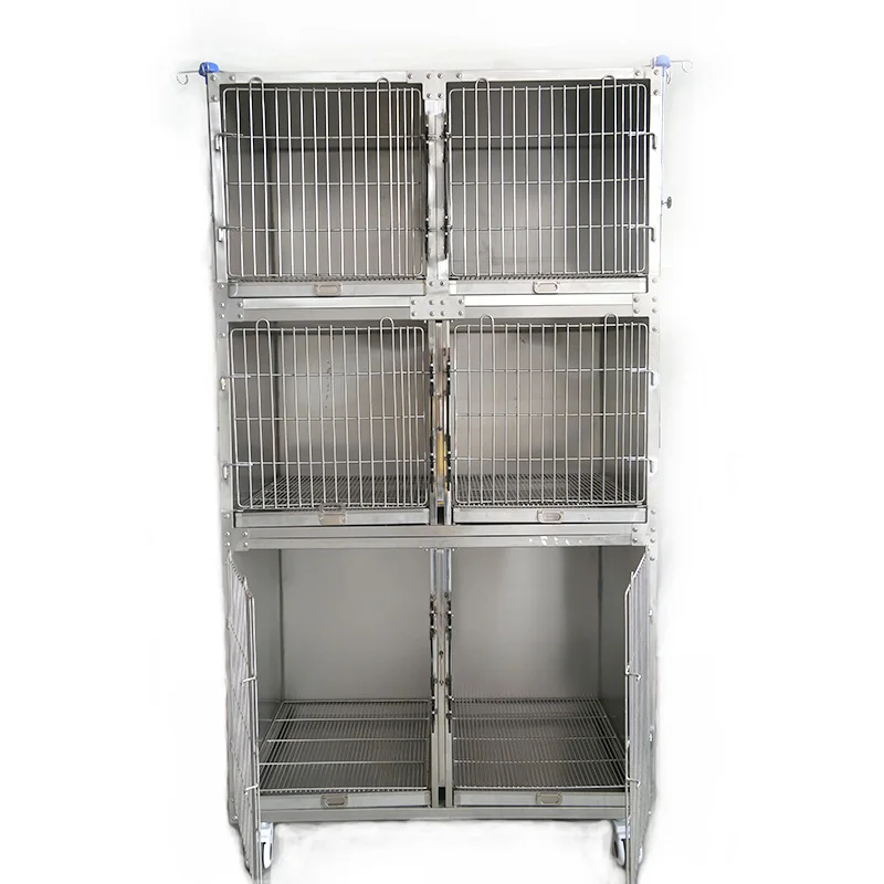 Wholesaler Pet Products Carriers Veterinary Equipment Stainless Steel pet cat cage