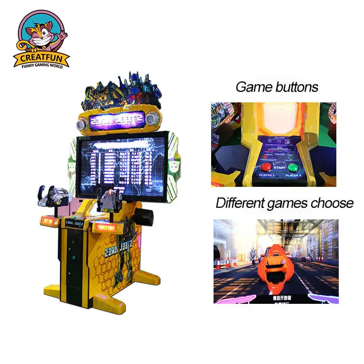 Hot sale 2 players coin operated gun video indoor shooting arcade game