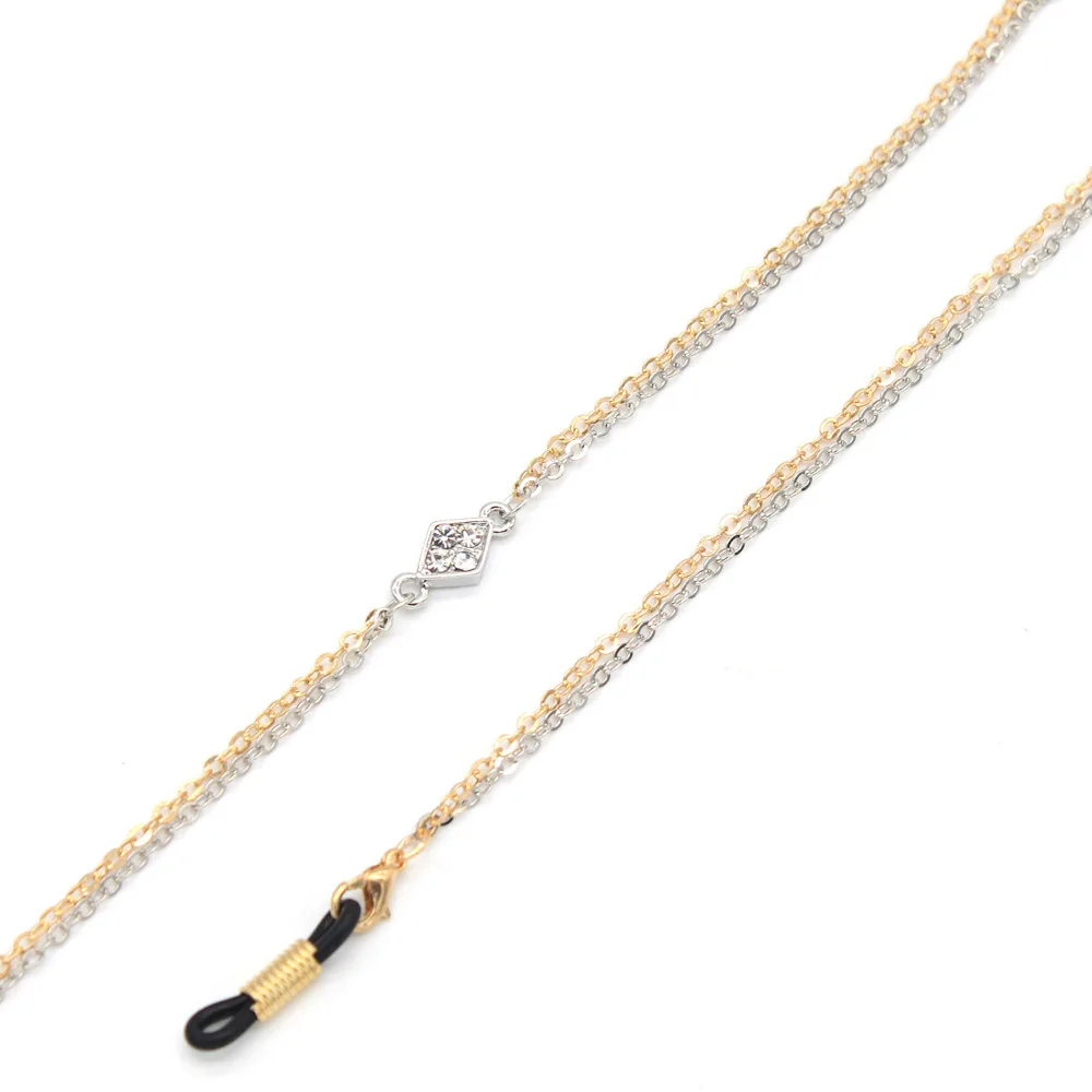 Wholesale  Silver Gold Eyeglass Chain Silver Glasses Chain Rustic Beaded Sunglass Holder chain