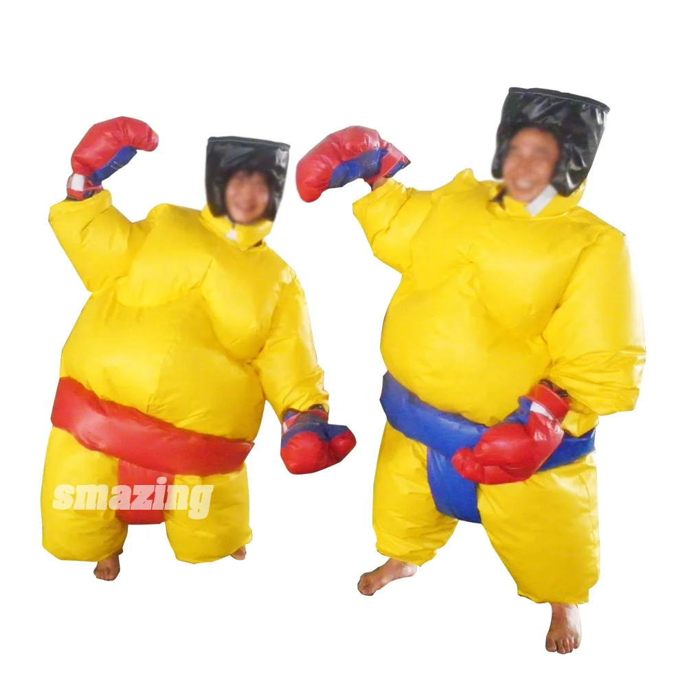 Commercial kids and adults inflatable sumo suit and costume for sale