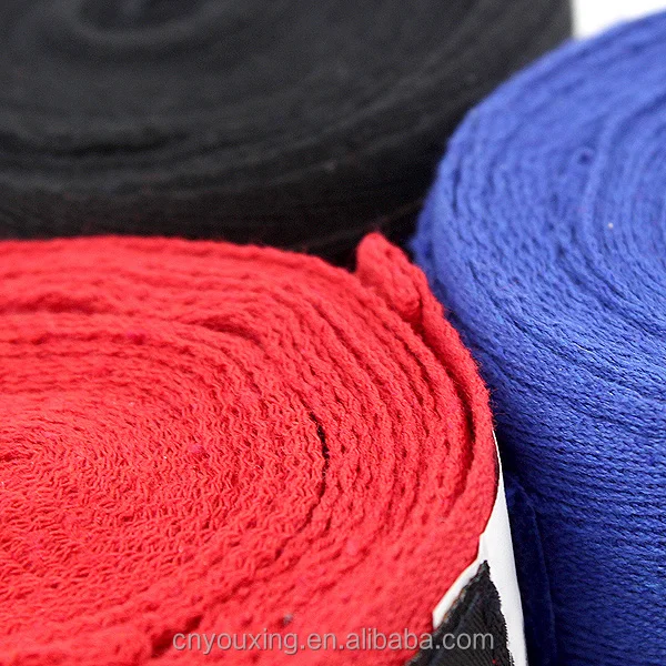 Sample free shipping factory direct sale nylon cotton boxing hand wraps elastic boxing bandage for training